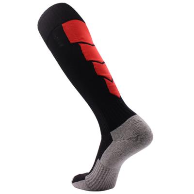 China Breathable New Style Customized Cotton Soccer Socks for sale