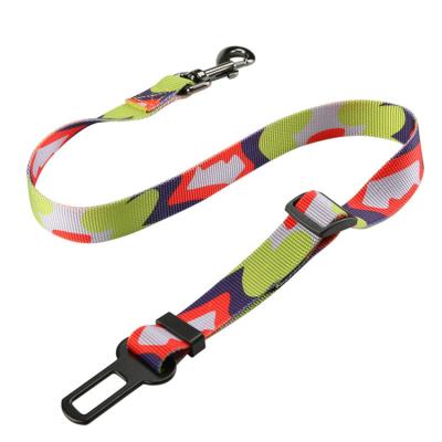 China Custom Adjustable Seat Belts Car Vehicle Seat Belt for Dogs and Cats Pet Seat Belt Suitable for Most Automobiles for sale