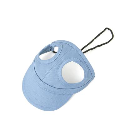 China Sustainable Dog Baseball Hat With Strap Cute Adjustable Pet Hats For Medium Small Dogs for sale