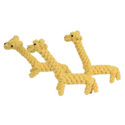 China Sustainable Dog Rope Chew Toys Silky Cotton Training Toys Animal Design For Medium Small Doggie Playing Dog Dental Cleaning Biting Toys for sale