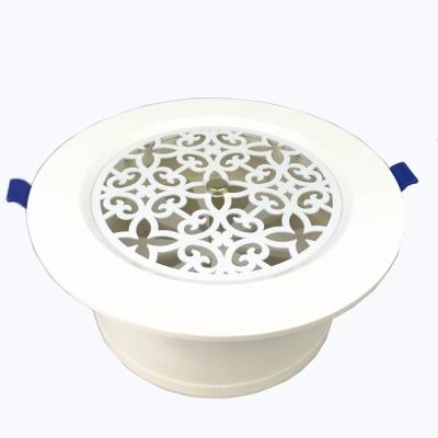 China Modern PVC Material Plastic HVAC Dampers Ceiling Air Diffusers Round Air Conditioning Ceiling Diffusers for sale