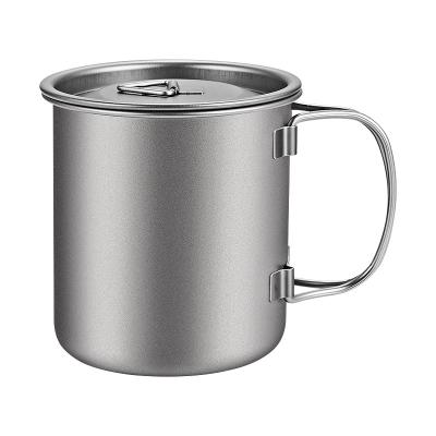 China Customized Titanium Camping Cup Titanium Travel Mug With Lid 4.5g/Cm3 for sale