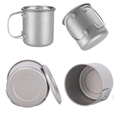 China 99.95% Purity Portable Titanium Camping Cup Titanium Travel Mug rustproof for sale