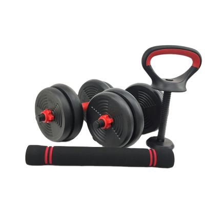 China Adjustable Dumbbell Set TOPKO Gym Equipment Fitness Cement Cement Barbell Weight Dumbbell Set for sale