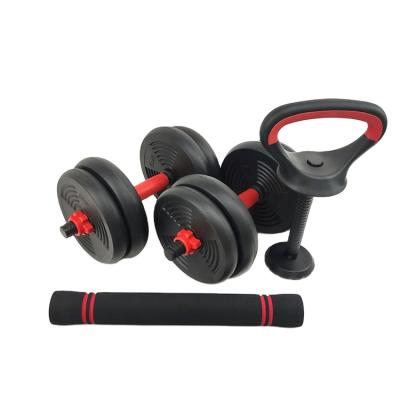 China Dumbbell set cement dumbbell / high quantity concrete form cheap cement vinyl dumbbell with stand for sale