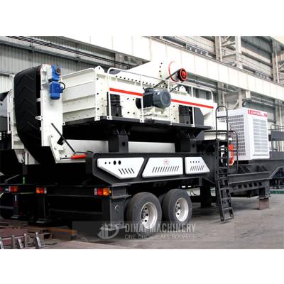 China For stones and loose materials. Mobile rock crushing machine factory price for sale for sale