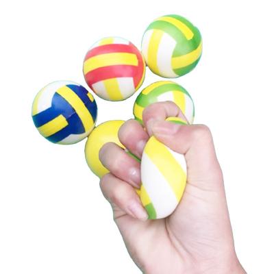 China Stress Relax customized logo release pressure volleyball PU stress ball fidgety ball anti stress ball for sale