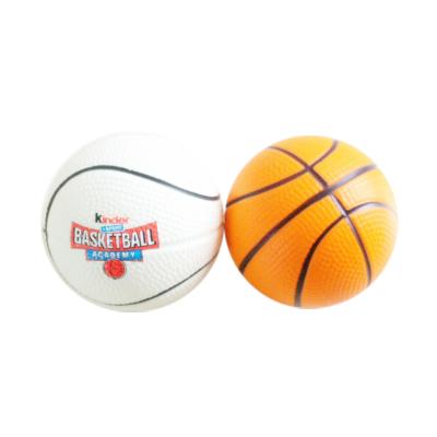 China Stress Relax Release Pressure Basketball PU Stress Ball Anti Restless Person Promotional Customized Stress Ball With Logo for sale