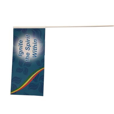 China Promotional Design Printing Logo Color Flags Banners Custom Hand Flags Paper Material Banners for sale