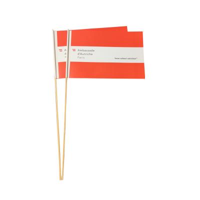 China Fast Delivery Promotion Item Design Logo Color Flags Banners Custom Eco-friendly Paper Material Flags for sale