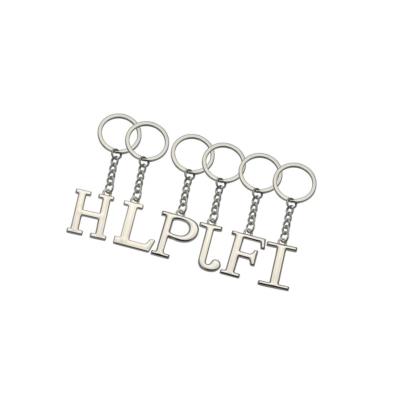 China Durable Hot Enamel Zinc Alloy Zinc Alloy Custom Souvenir Metal Letter Key Chain Promotional Key Chains for sale