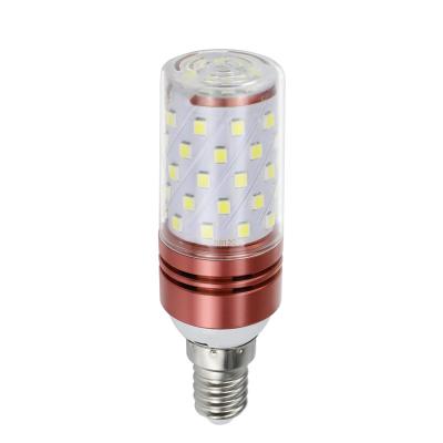 China Factory Wholesale AC 220V 120V Clear PC Residential Lens 8w 12w 15w Led Corn Light Chandelier E12 Decorative E14 Mini Bulb for sale