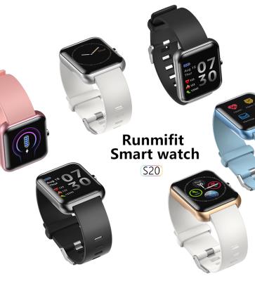 China Touch Screen Smart Watch 2021 Latest Wearable Smart Device S20 Sports Watch Fashionable New Design for sale