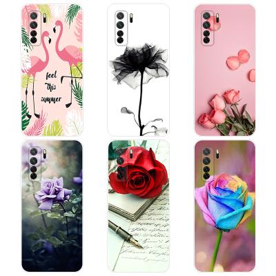 China Customized Printing High Protective 2D Sublimation Logo Custom Production Rubber Casing Design Back Cover Blank Mobile Phone Case For Huawei P40 N for sale