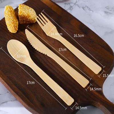 China Disposable Natural Biodegradable Bulk Wooden Spoon/Forks/Disposable Wooden Tableware Knives Cutlery For Restaurant Home Party for sale