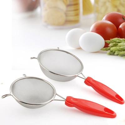 China 304 Viable Mesh Food Strainer Kitchen Gadget Fine Oil Filter Spoon For Food Kitchen Cooking Stainless Steel Set Kitchenware for sale