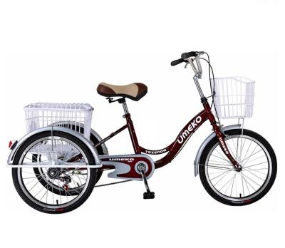 China New 16 20 24 Inch Cargo Trike Adult Trike Bikes With Basket for sale