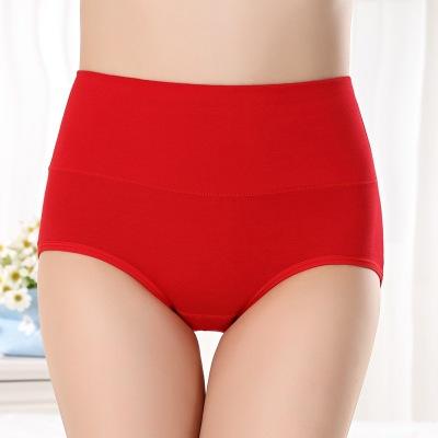 China Ladies Antibacterial Breathable Underwear Seamless Women Briefs Cotton Female Good Quality Red Panties for sale