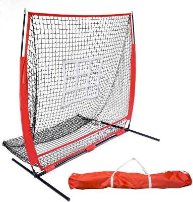 China New Foldable Baseball Practice Net PE Foldable Goal Net Golf Bound High Quality Outdoor Training Chipping Goal Net Cage for sale