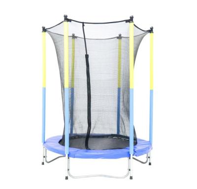 China With Net 4.5ft Trampoline Indoor Kids Mini Trampoline With Safety Enclosure Protective Jumping Net Sales for sale