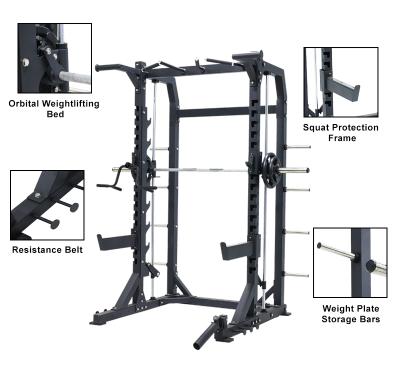 China Q235 Steel Barbell 880lbs Capacity Squat Barbell Fitness 200Kg Rack Customizable Features Model 006 Gyms Equipment for sale