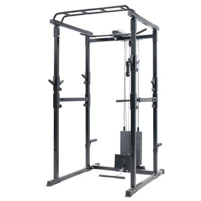 China Indoor Squat Rack Gym Eqiupment 220lbs Weight Stack, Q235 Steel, 1000lbs Capacity, Fitness Equipment Machine, Power Cage for sale