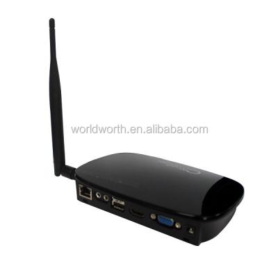 China Support streaming video in server wifi PC station thin client PC thin client PC 32bits color support HD video to play ultra thin client for sale