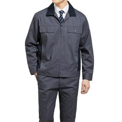 China Navy Blue Breathable Long Sleeve Construction Worker / Mechanic / Miners Working Wear Safety Work Suit for sale