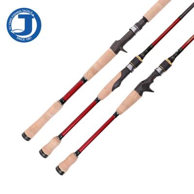 China JIUYANG Carbon 2.29M 2 Sections Rod 30T+40T Power Fuji Guide10-25g Snakehead Baitcasting Rod H Lure Fishing Rod Weight PE 4-8 for sale