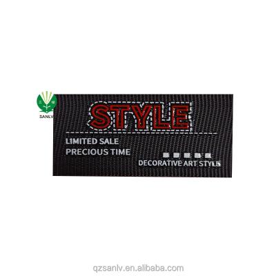 China Clear printing clothing tags sustainable labels garment logo tags garment labels for sale