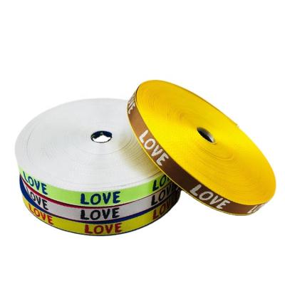 China Jacquard Dog Collar Webbing Jacquard Webbing Viable Nylon Webbing Ribbon Webbing for sale