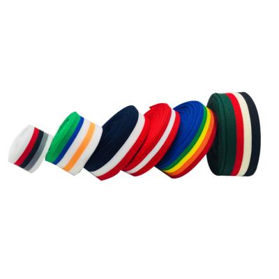 China Durable Striped Polyester Webbing Polyester Webbing Durable Webbing Knitted Webbing for sale