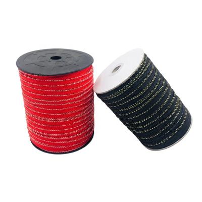 China Onion 1CM Gold Rope Viable Weaving Silk Cloth Band Clothes Black Red Piping Edge Rope Jacket for sale