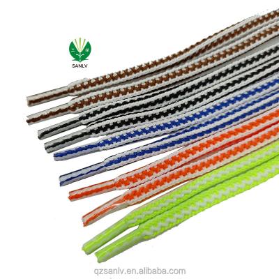 China Workable Factory Custom 5mm Polyester Square String Cord Ties Hoodie Strings With Custom Logo Tips for sale