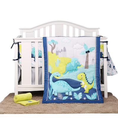 China Folded Soft 100% Newborn Baby Bedding Set Cotton Bedding Set Babies Crib Hutch Comforter Baby Girl Bed Covers Covering for sale