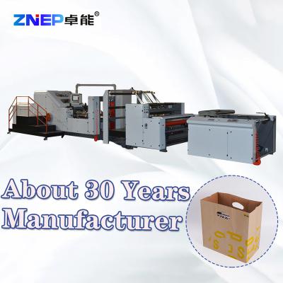 China Building Material Shops Full Automatic Sheet Feeding Paper Bags Making Machine ZN-350S for sale