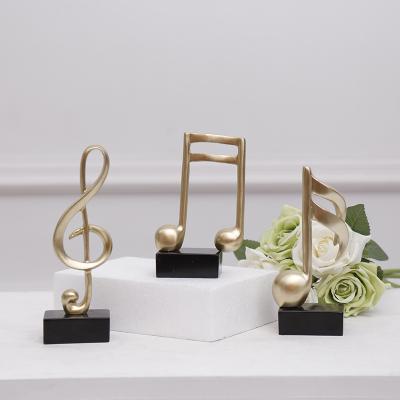 China Simple Modern Minimalist Music Staff Notes Ornaments Home Decorations Resin Crafts Gifts for sale