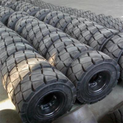 China ANYGO brand 6.50-10 forklift XZ02 solid tires, pneumatic solid tire, tires solid resilient forklift for sale