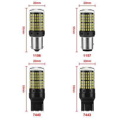 China Lighting modification 1156 1157 LED turn signal light emergency carturn signals turn lights carswitching 144smd for sale