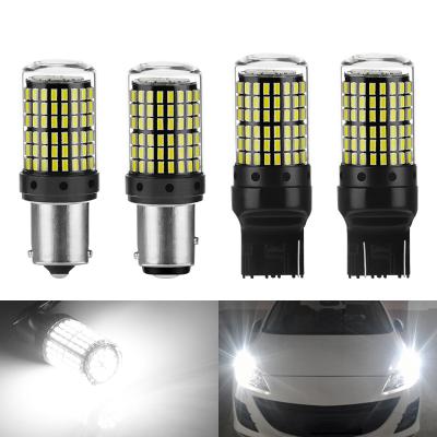 China Lighting Retrofit Wholesales Factory Supply 1156 1157 Car Led Light Canbus 144SMD 3014 Reversing Led Bulbs Turn Signal Light For AC for sale