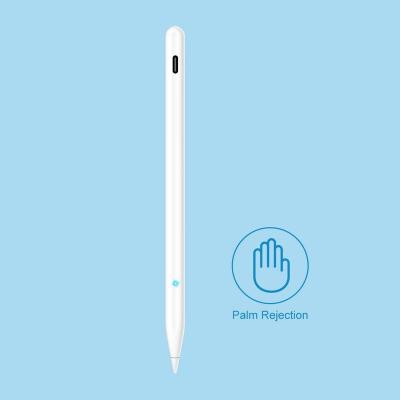 China Wholesale Magnet Attached Touch Capacitive Pencil With Led Indicator Stylus Pens For Touch Screens Tablet PC Palm Rejection Stylus For IOS Ipad App for sale