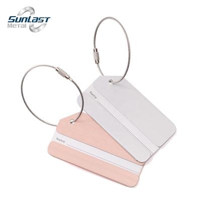 China Custom Aluminum Handbag China Beveled Corner Luggage Tag In Stock for sale