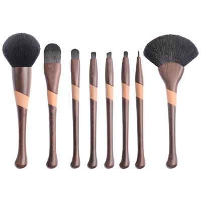 China Angular Blush Coffee 8PCS Makeup Brushes, Professional Makeup Brush Makeup Pen Sets, Beauty Tools for sale