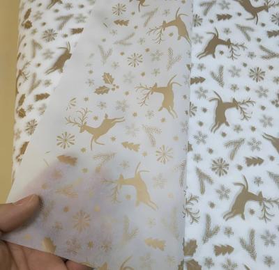 China Bulk Anti-rust Wholesale Custom Printed Design Apparel Flower Logo Wrapping Tissue Paper for sale