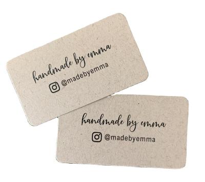 China Daily Wear Wholesale Rounded Corners Handmade Kraft Printed Business Cards for sale