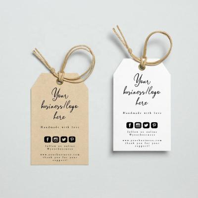 China Viable Wholesale Printable Business Custom Editable Hang Tag for sale