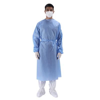 Κίνα Medical Disposable PPE Isolation Gown PE PP Coated SSS SMS Non Woven Isolation Gown προς πώληση