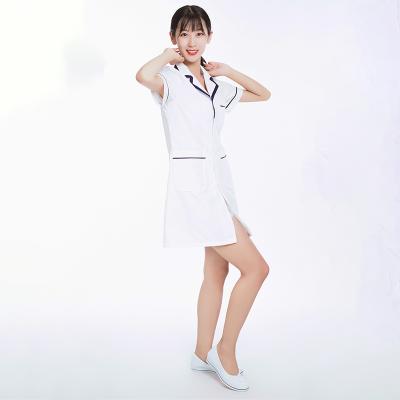 Cina Uniform Short Sleeve Outfits Small Neck Collar Nurse Uniform Women Nurse Uniform High End in vendita