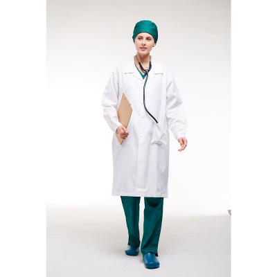 中国 Wholesale Factory Price Woman Cotton White Lab Coat Doctor 販売のため