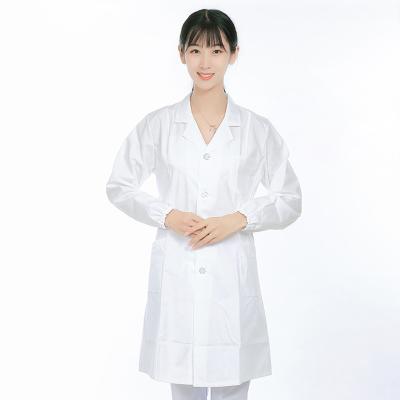 China Oem Women Scrubs Medical Hospital Workwear White Long Sleeves Lab Coat Medical Doctors Uniform à venda